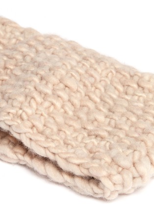 Detail View - Click To Enlarge - THE ELDER STATESMAN - Chunky knit cashmere medium headband