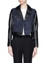 Main View - Click To Enlarge - WHISTLES - Marianne suede leather biker jacket