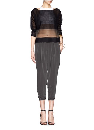 Figure View - Click To Enlarge - HELMUT LANG - 'Terra' ruched pants