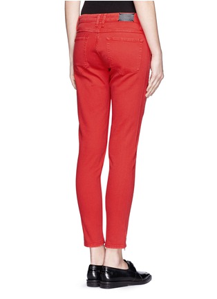 Back View - Click To Enlarge - SANDRO - Papaye zip outseam cropped jeans