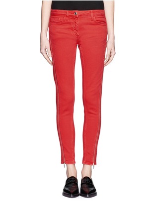 Main View - Click To Enlarge - SANDRO - Papaye zip outseam cropped jeans