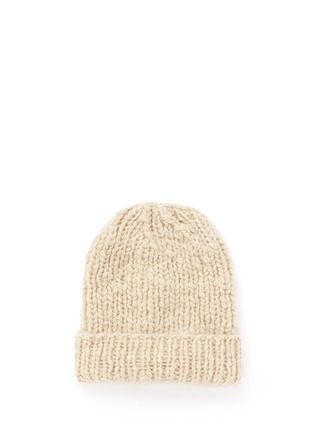 Main View - Click To Enlarge - THE ELDER STATESMAN - 'Straight Ski' chunky knit cashmere beanie