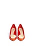 Figure View - Click To Enlarge - NICHOLAS KIRKWOOD - 'Eden' hexagon plexiglas jewel raffia pumps