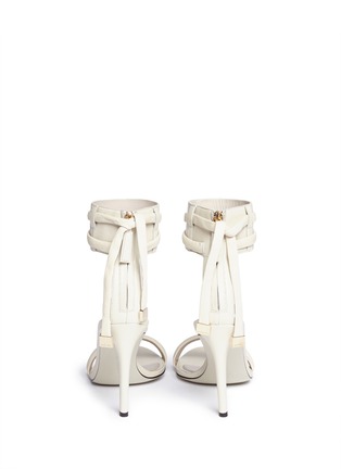 Back View - Click To Enlarge - JASON WU - Ankle strap leather sandals