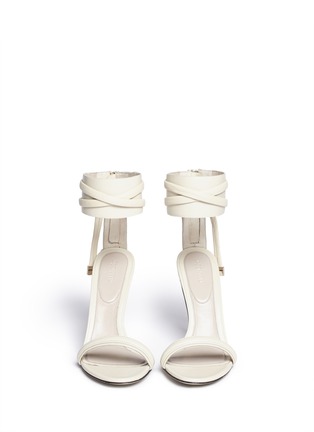 Figure View - Click To Enlarge - JASON WU - Ankle strap leather sandals