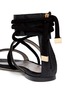 Detail View - Click To Enlarge - JASON WU SHOES - Ankle strap stingray embossed leather sandals
