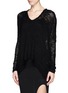 Front View - Click To Enlarge - HELMUT LANG - Irregular open knit sweater
