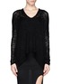 Main View - Click To Enlarge - HELMUT LANG - Irregular open knit sweater