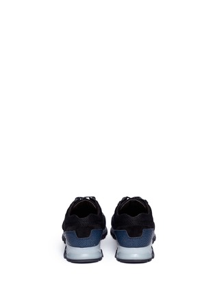 Back View - Click To Enlarge - LANVIN - Colourblock cross trainers