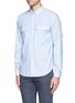 Front View - Click To Enlarge - THEORY - Jugen stripe shirt