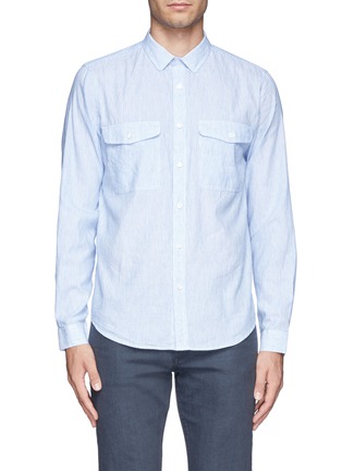 Main View - Click To Enlarge - THEORY - Jugen stripe shirt
