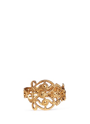 Main View - Click To Enlarge - ELA STONE - 'Dentelle' lace filigree ring
