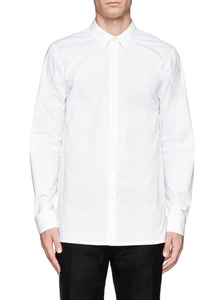 Main View - Click To Enlarge - HELMUT LANG - Tech poplin minimalist shirt