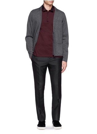 Figure View - Click To Enlarge - LANVIN - Patch pocket Merino wool cardigan