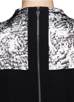 Detail View - Click To Enlarge - HELMUT LANG - 'Resid' print layer dress