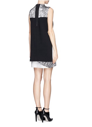 Back View - Click To Enlarge - HELMUT LANG - 'Resid' print layer dress