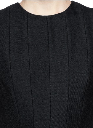 Detail View - Click To Enlarge - MS MIN - Pleat wool blend dress