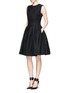 Figure View - Click To Enlarge - MS MIN - Pleat wool blend dress