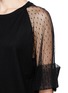 Detail View - Click To Enlarge - SEE BY CHLOÉ - Lace sleeve T-shirt