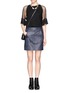 Figure View - Click To Enlarge - SEE BY CHLOÉ - Lace sleeve T-shirt