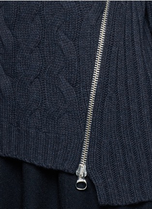 Detail View - Click To Enlarge - SEE BY CHLOÉ - Cable knit turtleneck sweater