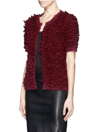 Front View - Click To Enlarge - STELLA JEAN - Bouclé knit cardigan