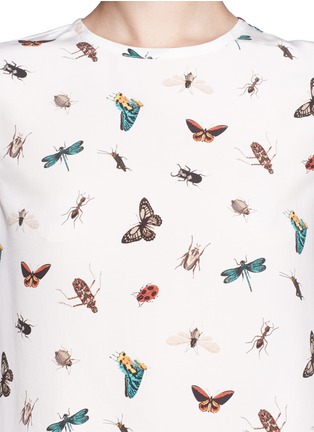 Detail View - Click To Enlarge - EQUIPMENT - Insect print silk tank top