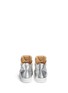 Back View - Click To Enlarge - MM6 MAISON MARGIELA - Metallic leather mesh sneakers