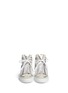 Figure View - Click To Enlarge - MM6 MAISON MARGIELA - Metallic leather mesh sneakers