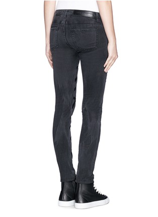 Back View - Click To Enlarge - EACH X OTHER - x Fabio Paleari leather band skinny jeans