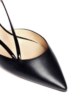 Detail View - Click To Enlarge - JIMMY CHOO - 'Gloria' sling-back leather flats