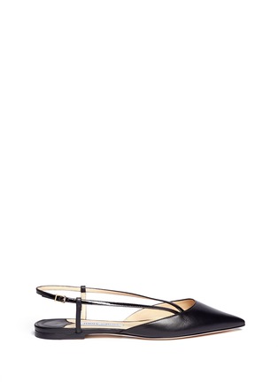 Main View - Click To Enlarge - JIMMY CHOO - 'Gloria' sling-back leather flats