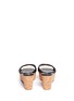 Back View - Click To Enlarge - JIMMY CHOO - Prima foil print suede wedge mules