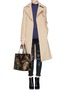 Figure View - Click To Enlarge - MICHAEL KORS - 'Jet Set Travel' medium saffiano leather tote