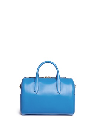 Detail View - Click To Enlarge - ANYA HINDMARCH - 'Vere Barrel Hedra' geometric cutout leatherwork duffle bag