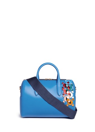 Main View - Click To Enlarge - ANYA HINDMARCH - 'Vere Barrel Hedra' geometric cutout leatherwork duffle bag