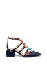 Main View - Click To Enlarge - ANYA HINDMARCH - 'Apex' geometric nappa leather caged sandals