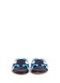 Front View - Click To Enlarge - ANYA HINDMARCH - 'Radius' geometric circus leather slide sandals