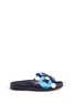 Main View - Click To Enlarge - ANYA HINDMARCH - 'Radius' geometric circus leather slide sandals