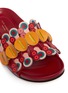 Detail View - Click To Enlarge - ANYA HINDMARCH - 'Flip' geometric circus leather slide sandals