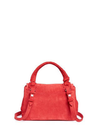 Detail View - Click To Enlarge - ELIZABETH AND JAMES - 'Trapeze' small tassel suede crossbody bag