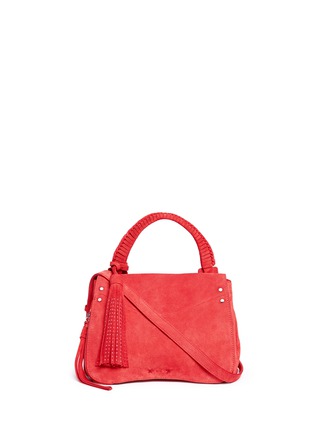 Main View - Click To Enlarge - ELIZABETH AND JAMES - 'Trapeze' small tassel suede crossbody bag