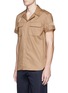 Detail View - Click To Enlarge - NEIL BARRETT - Short sleeve cotton safari shirt