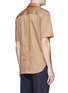 Back View - Click To Enlarge - NEIL BARRETT - Short sleeve cotton safari shirt