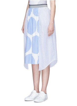Front View - Click To Enlarge - STELLA MCCARTNEY - 'Marianna' contrast polka dot stripe skirt