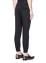 Back View - Click To Enlarge - HAIDER ACKERMANN - Ribbon outseam twill jogging pants