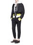 Figure View - Click To Enlarge - HAIDER ACKERMANN - Ribbon outseam twill jogging pants