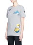 Front View - Click To Enlarge - STELLA MCCARTNEY - Ice cream surf patch French terry T-shirt
