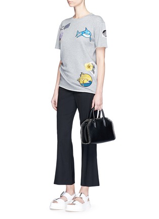 Figure View - Click To Enlarge - STELLA MCCARTNEY - Ice cream surf patch French terry T-shirt