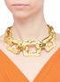 Figure View - Click To Enlarge - LANE CRAWFORD VINTAGE ACCESSORIES - Hammered square chain choker